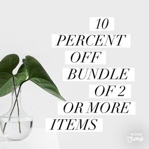 Bundle for 10% Off 2+ Items!